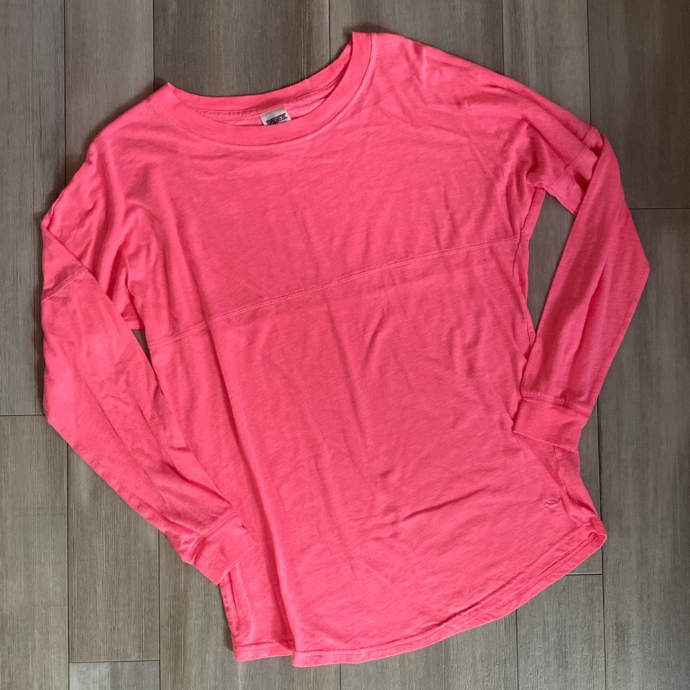 PINK Long Sleeve Lounge Shirt - XS